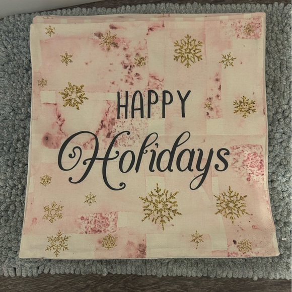 Christmas Set of 4 Accent Pillow Covers NEW - Picture 1 of 4